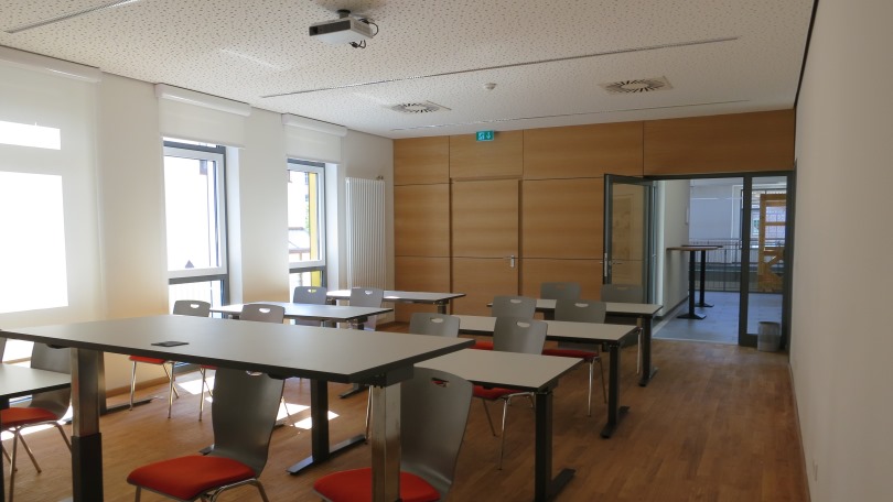Seminarraum zertifizierter Passivhausplaner für Kurse im Kloster Rohr.